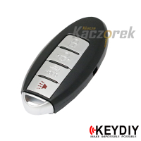 Keydiy 602 - ZB03-3+1 - surový klíč - dálkový ovladač